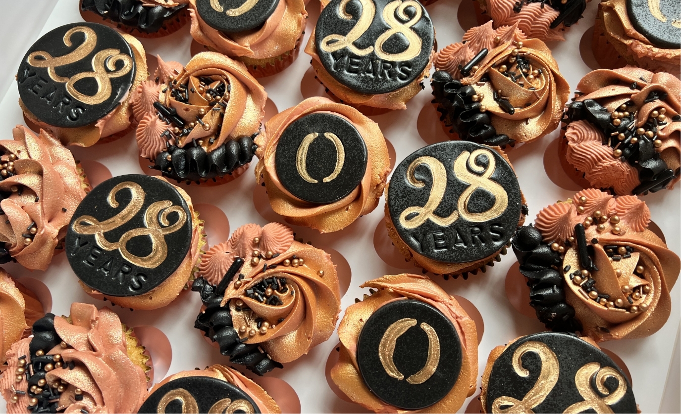 Cupcakes for Optima's 28th birthday
