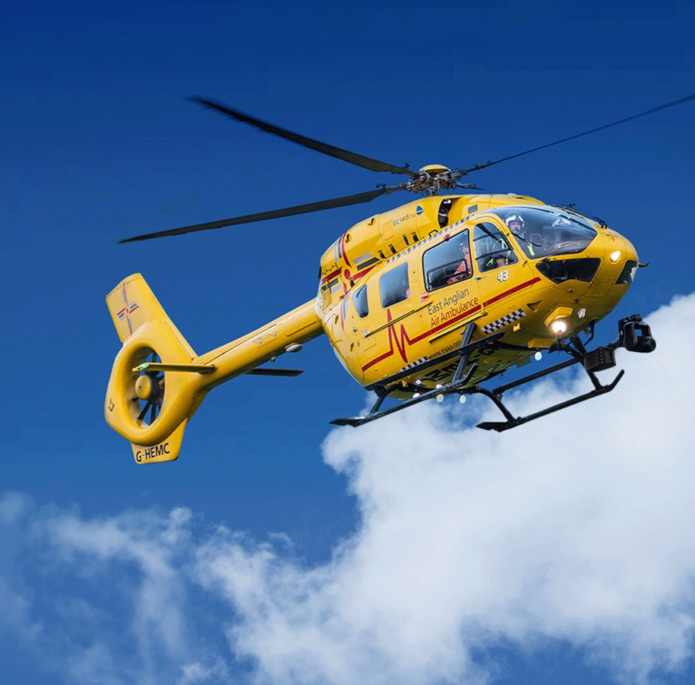 The East Anglian Air Ambulance flying
