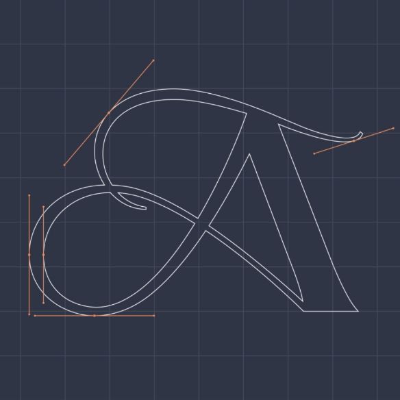 Amberley labels logo sketch